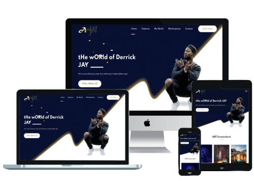 Art by Derrick Jay website template